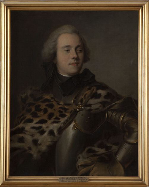 Portræt af Jørgen Scheel malet af Jean-Marc Nattier, Paris 1738.