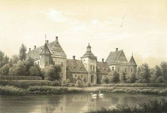 Ulstrup malet af Ferdinand Richardt, 1854