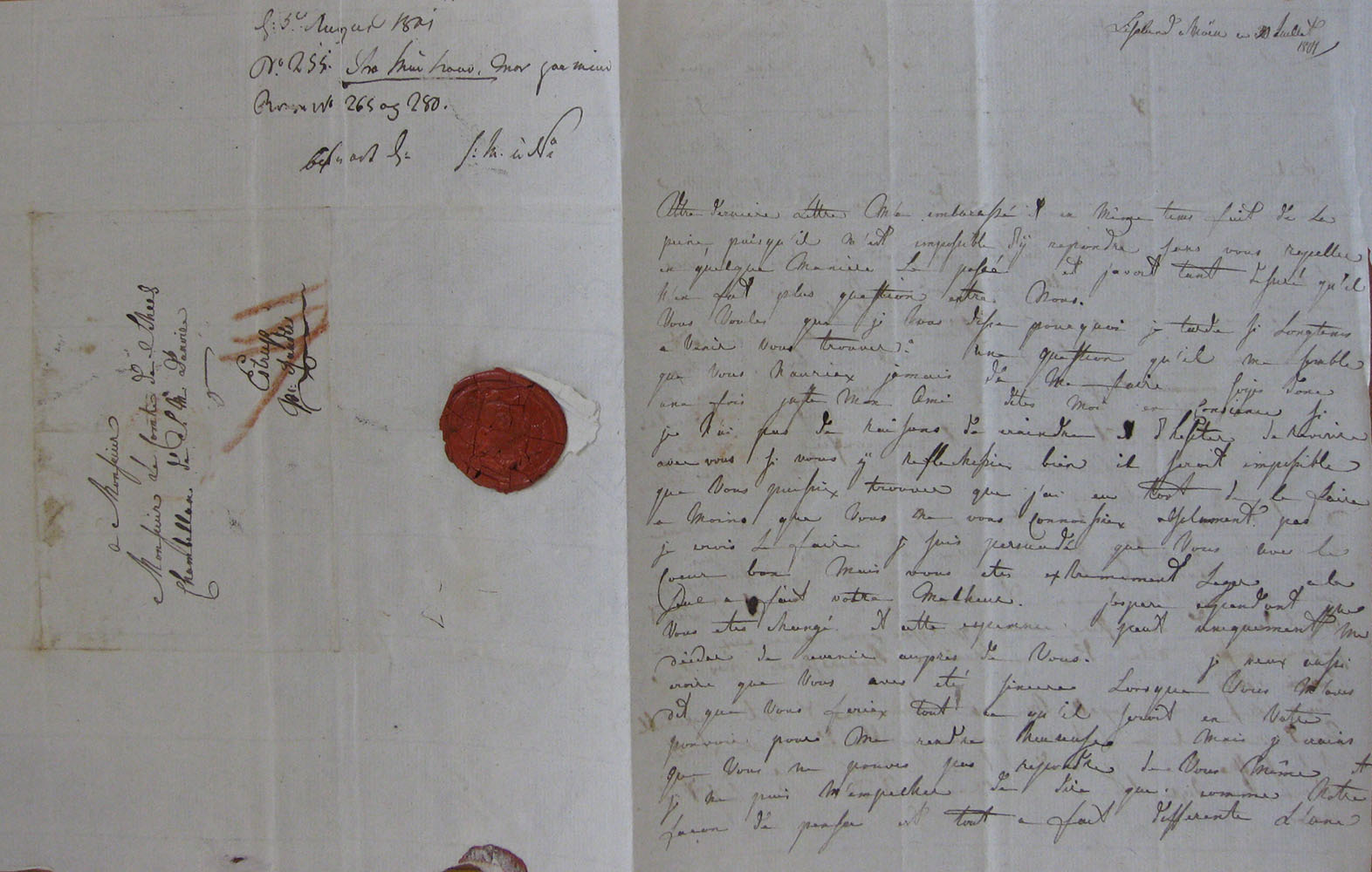 Brev fra hustruen, 1801.